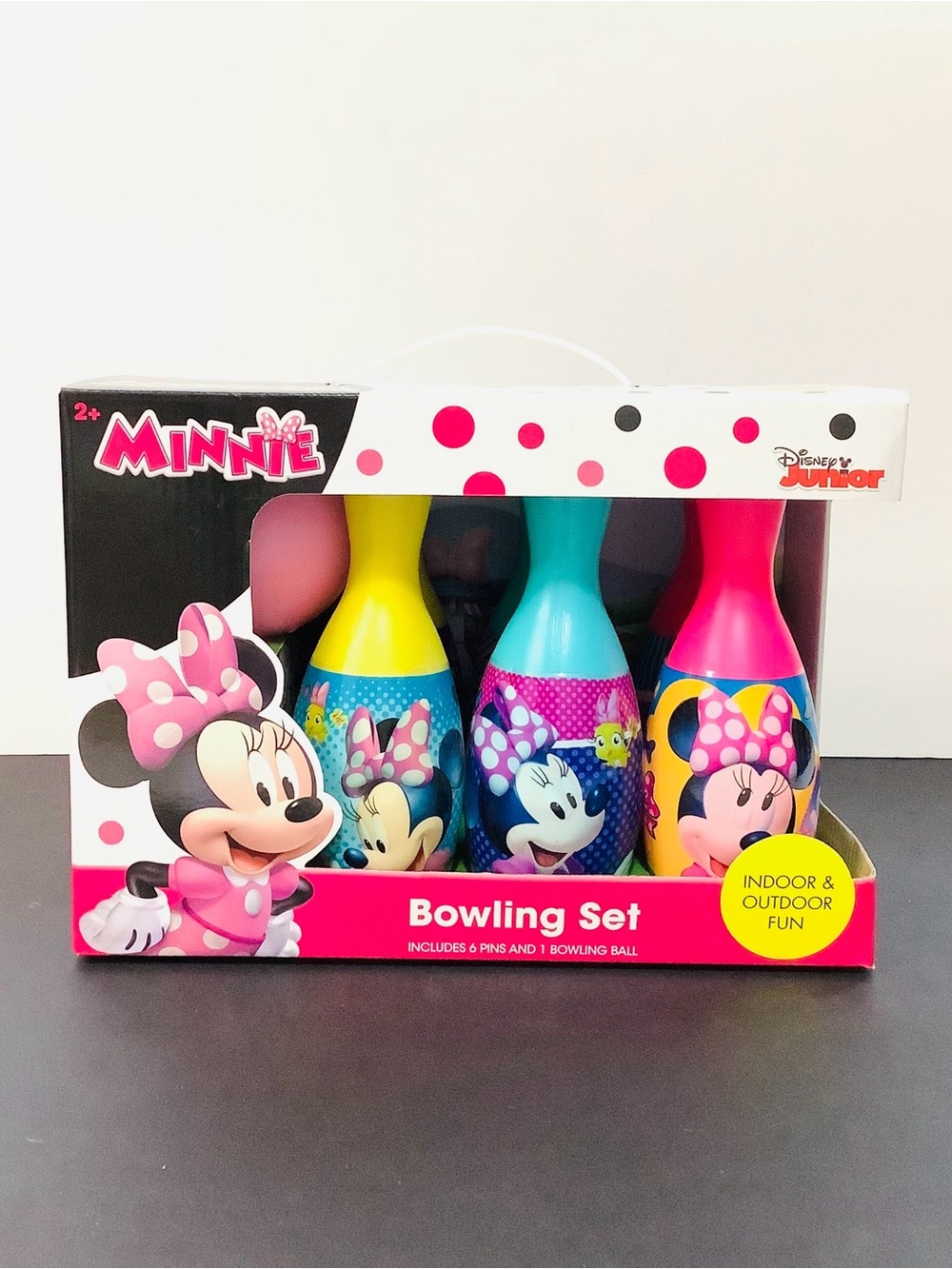 🌺 3 For $40 Disney Junior Minnie Mouse Kids Bowling Set NEW